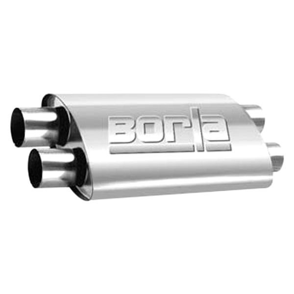 Borla® - Pro XS™ Stainless Steel Oval Gray Exhaust Muffler
