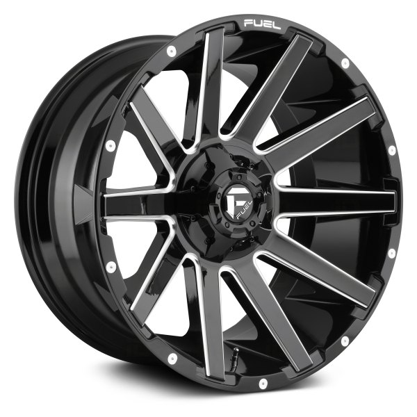 FUEL® - D615 CONTRA Gloss Black with Milled Accents