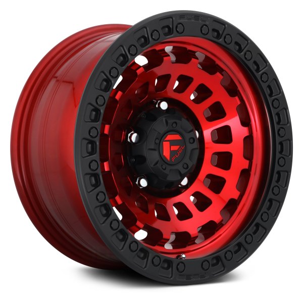 FUEL® - D632 ZEPHYR Candy Red with Matte Black Ring