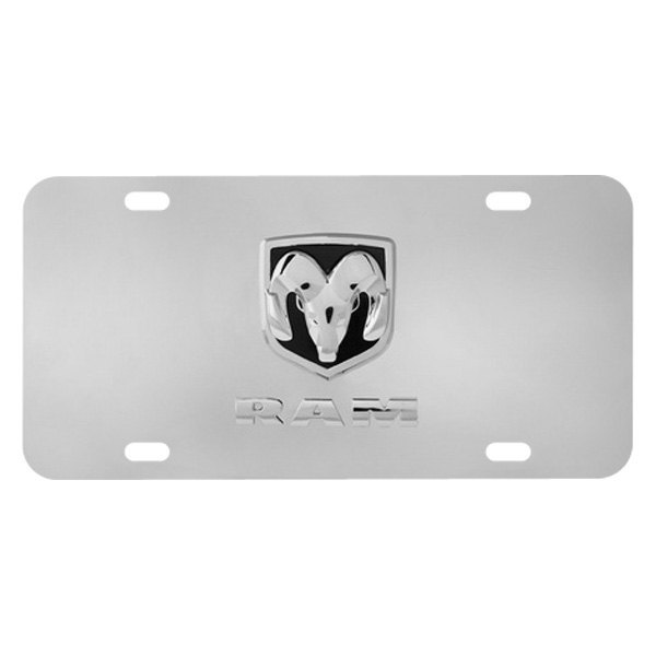 Pilot® - Chrome License Plate with Dodge Logo