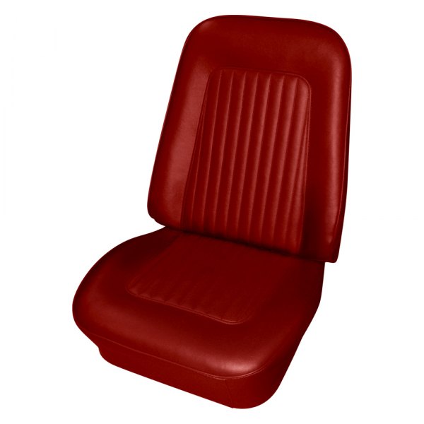 Image may not reflect your exact vehicle! PUI Interiors® - Front Red Seat Covers