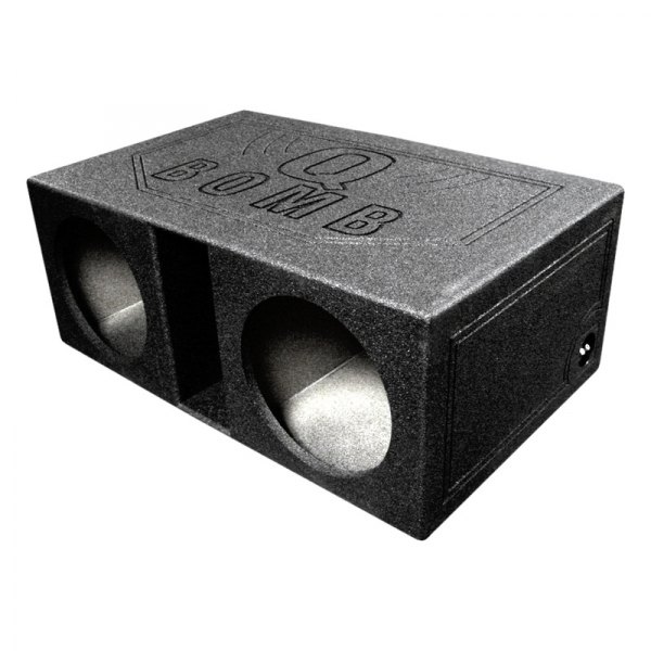 QPower® - QBomb Series 12" 2-Hole Forward-Firing Ported Extra-Large Subwoofer Box