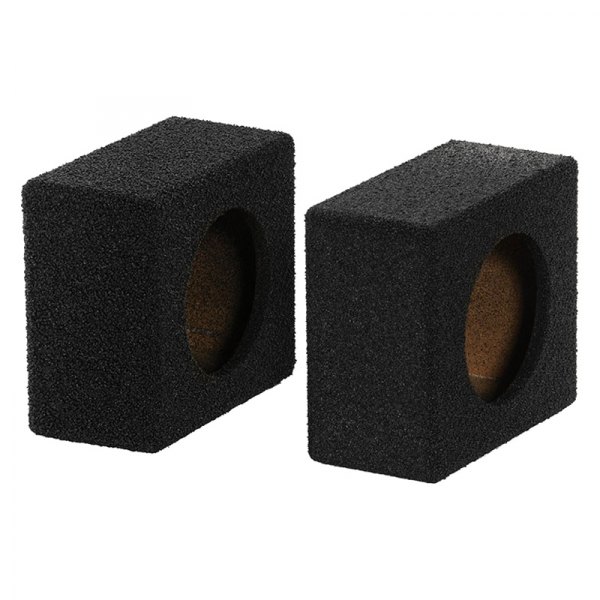 QPower® - 6-1/2" 1-Hole Forward-Firing Sealed Subwoofer Boxes