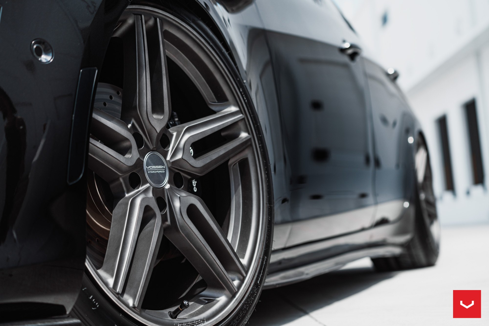 Vossen Hybrid Forged Rims on Black Cadillac CTS - Photo by Vossen