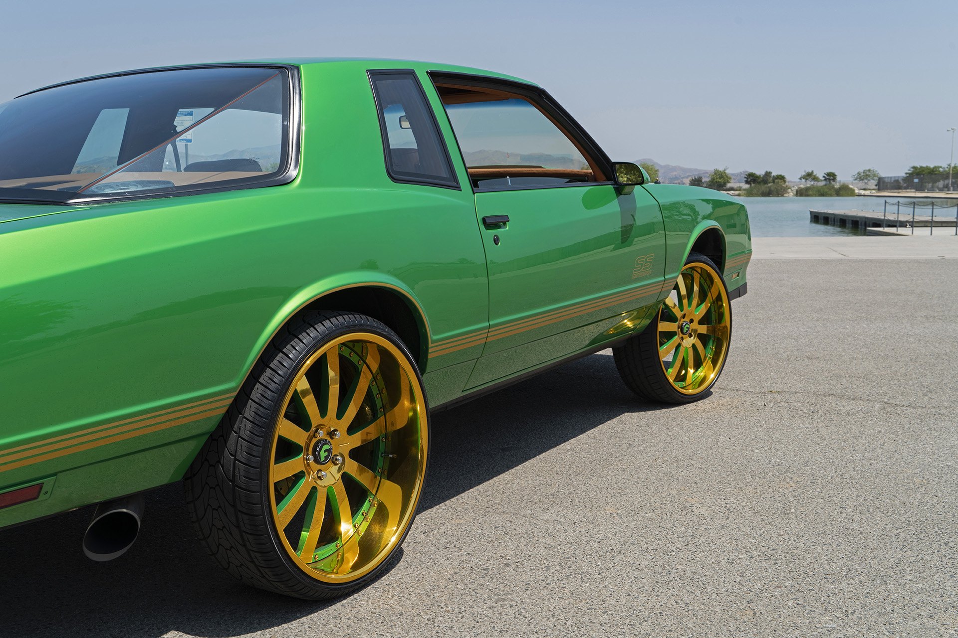 Gold Forgiato Wheels on Green Chevy Monte Carlo - Photo by Forgiato