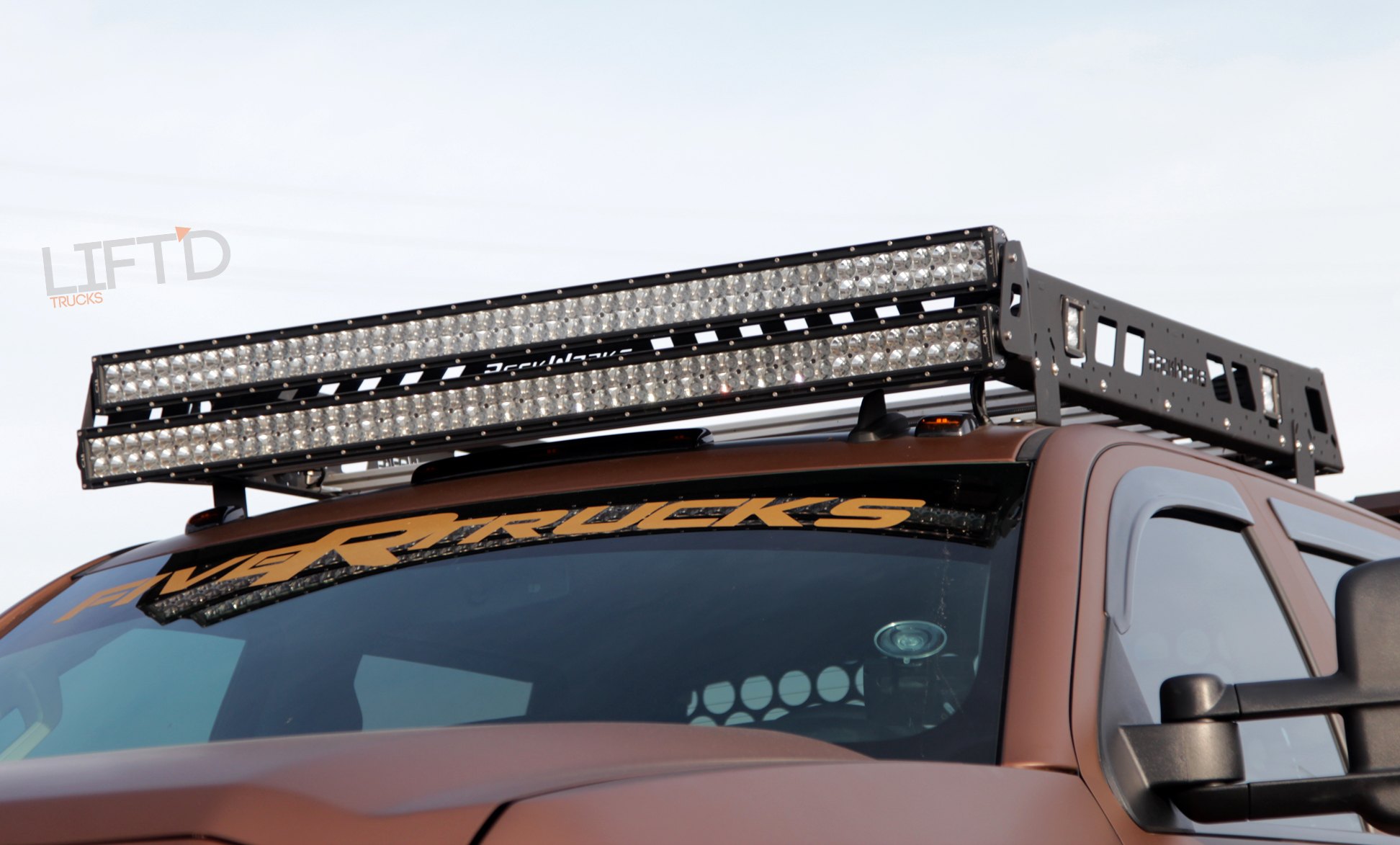 Roof Rack With Dual LED Lightbars - Photo by Sean French
