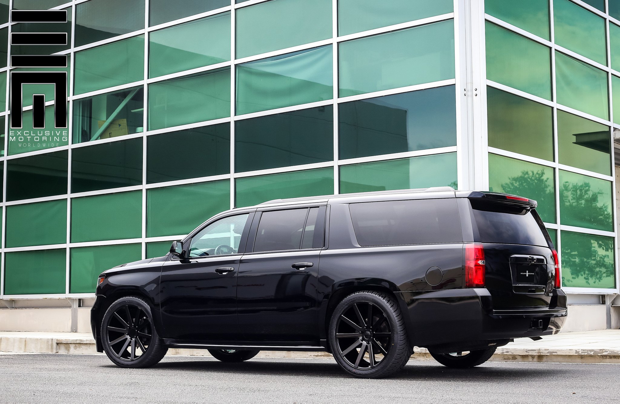 Murdered Out Chevrolet Suburban - Photo by Exclusive Motoring