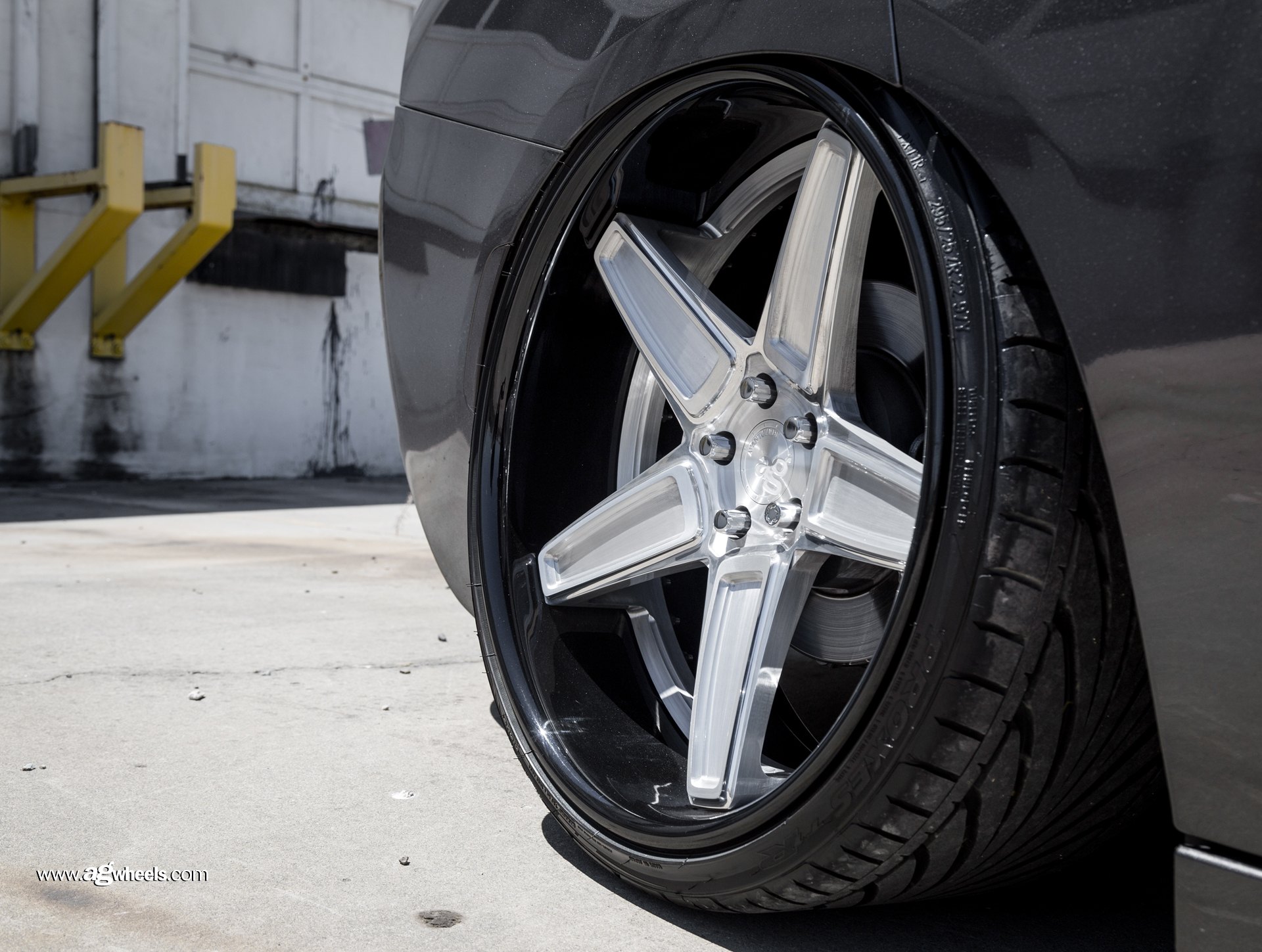 Gray Dodge Charger with Custom Avant Garde Rims - Photo by Avant Garde Wheels