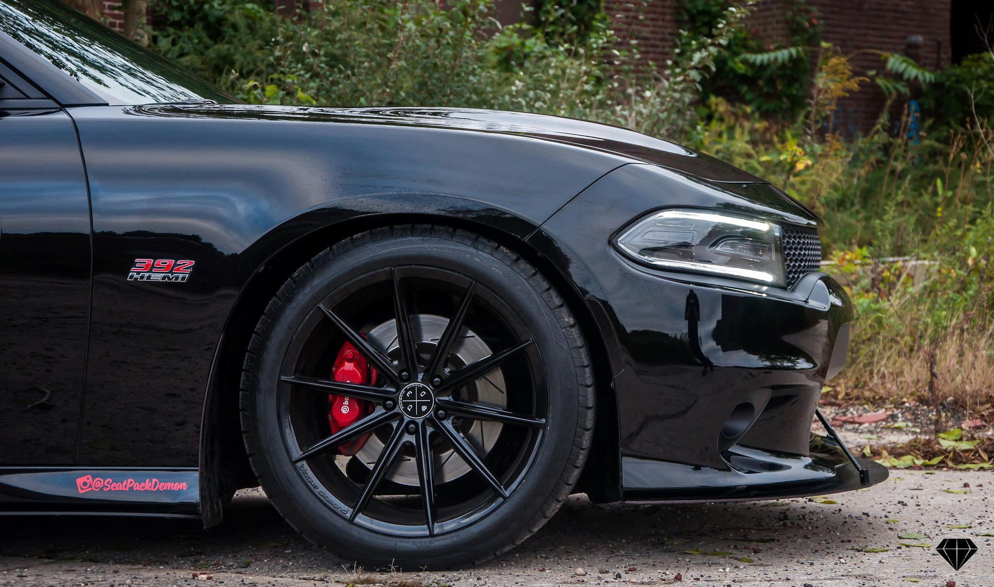 Dodge Charger Scap Pack with 20 Inch Blaque Diamond Rims - Photo by Blaque Diamond Wheels