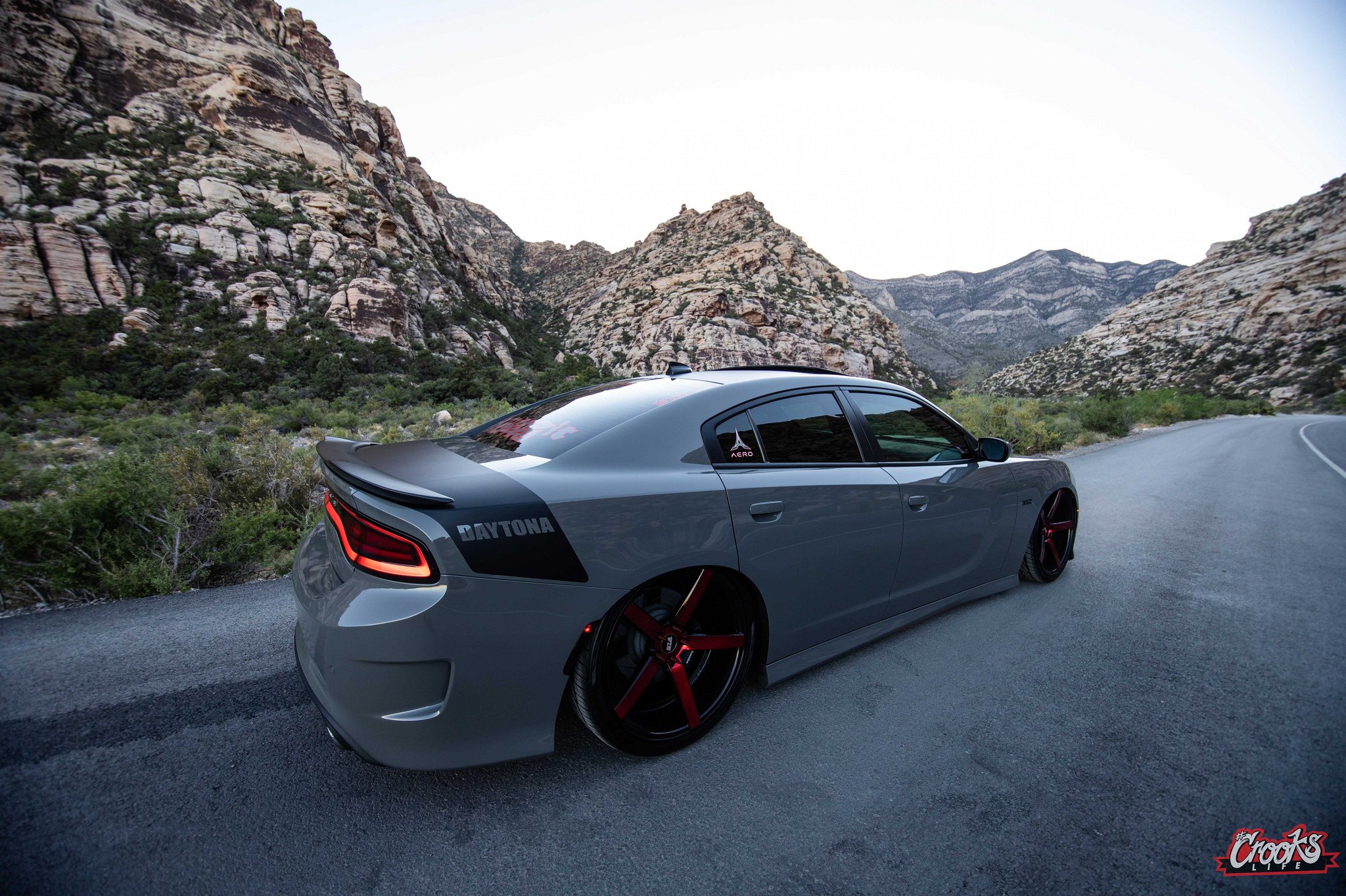 Custom Rear Diffuser on Gray Dodge Charger - Photo by Jimmy Crook