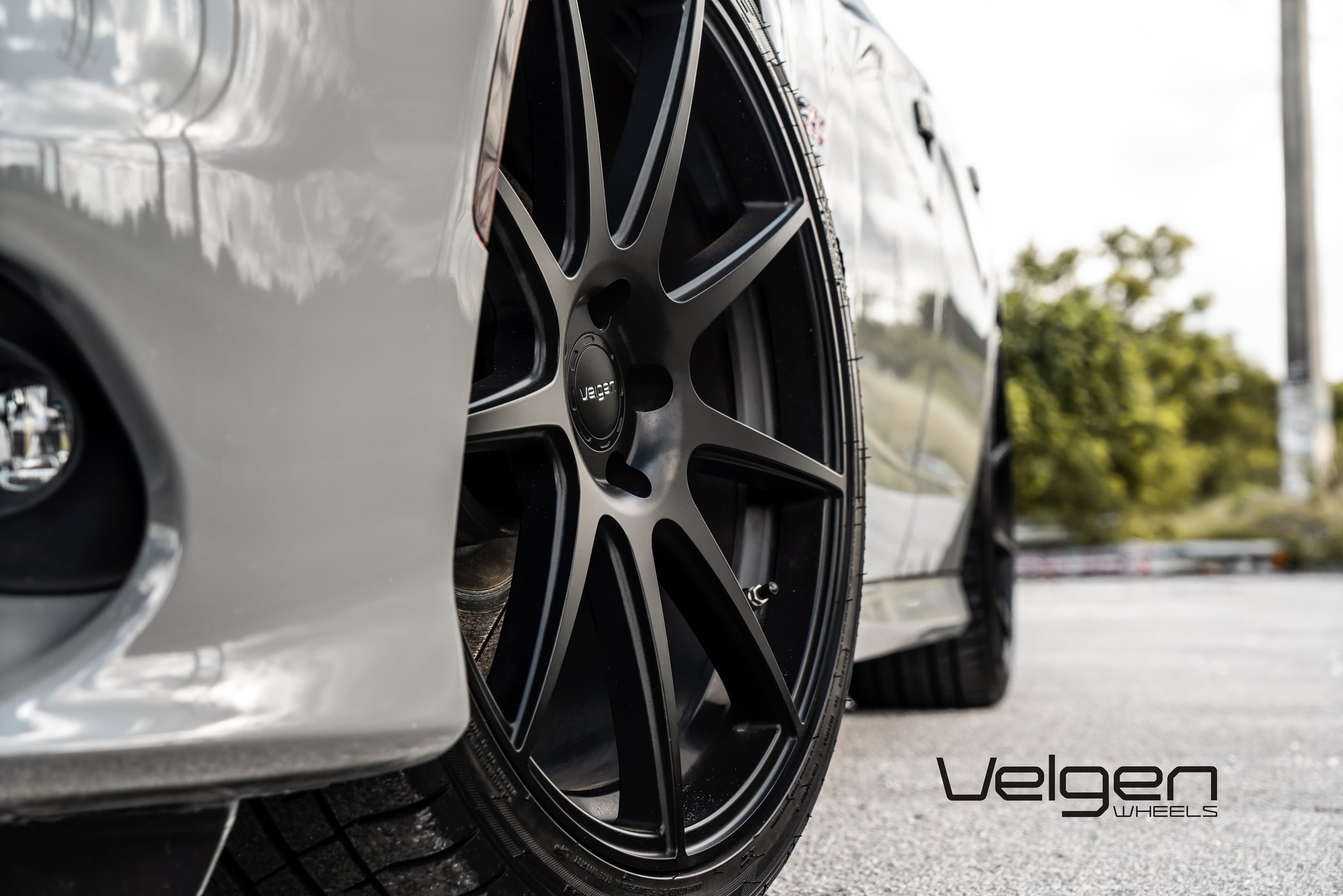 Custom Gray Dodge Charger Scat Pack on Velgen Wheels - Photo by Velgen Wheels