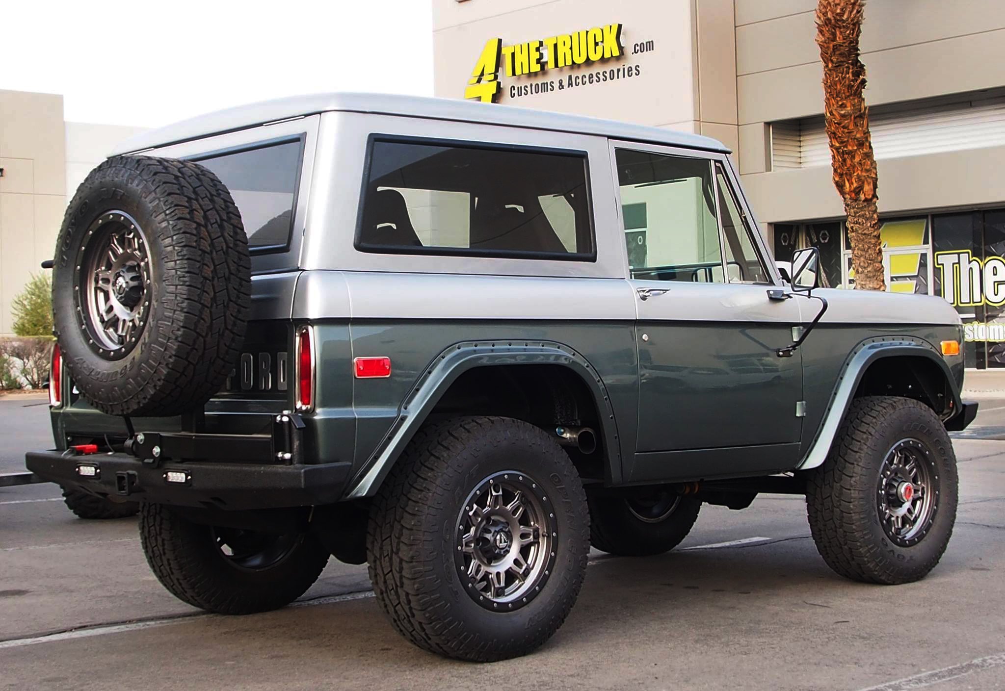 Ford Bronco with Custom Gunmetal Fuel Offroad Wheels - Photo by Fuel Offroad