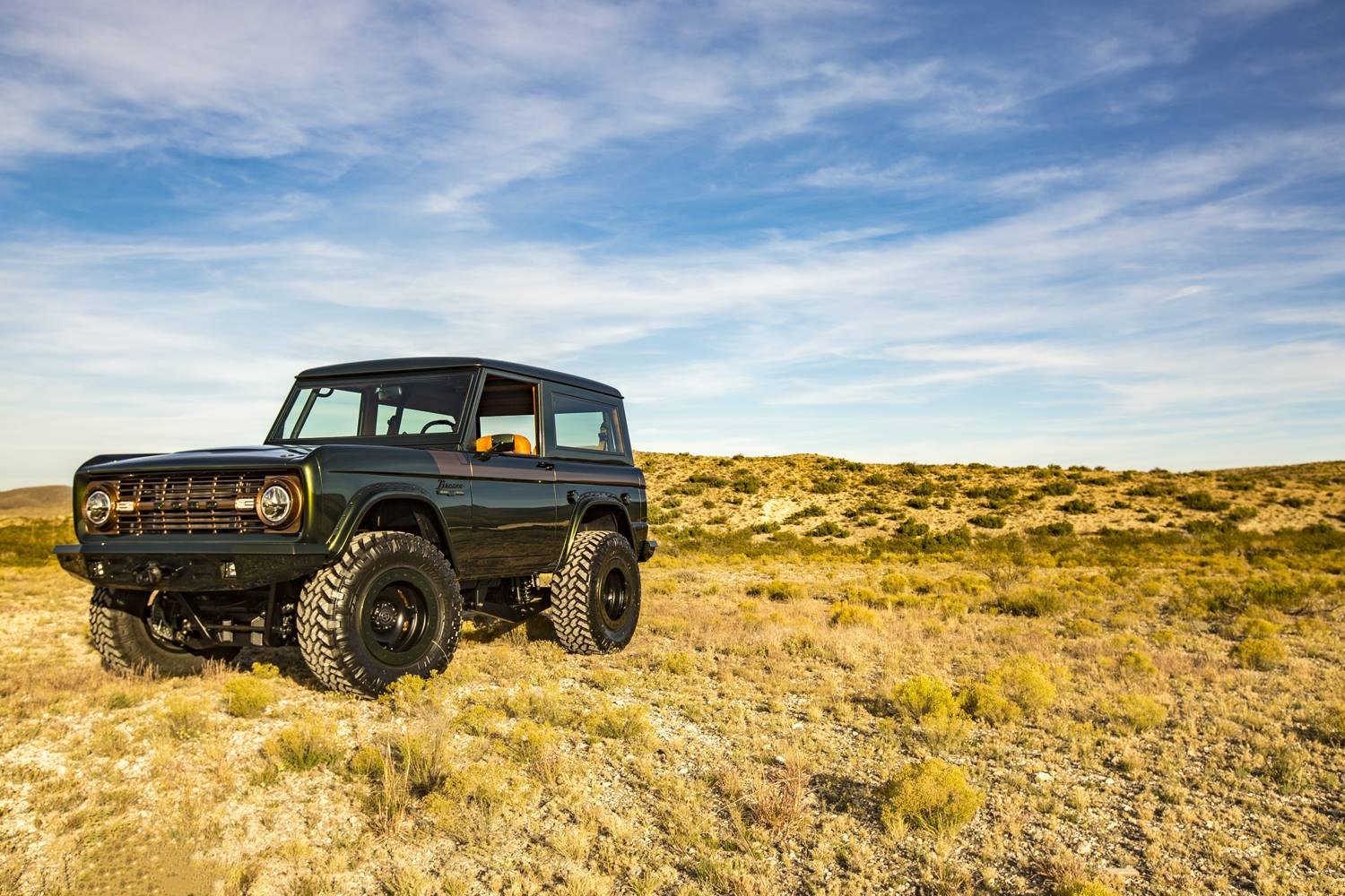 Custom Green Lifted Ford Bronco - Photo by Roadster Shop
