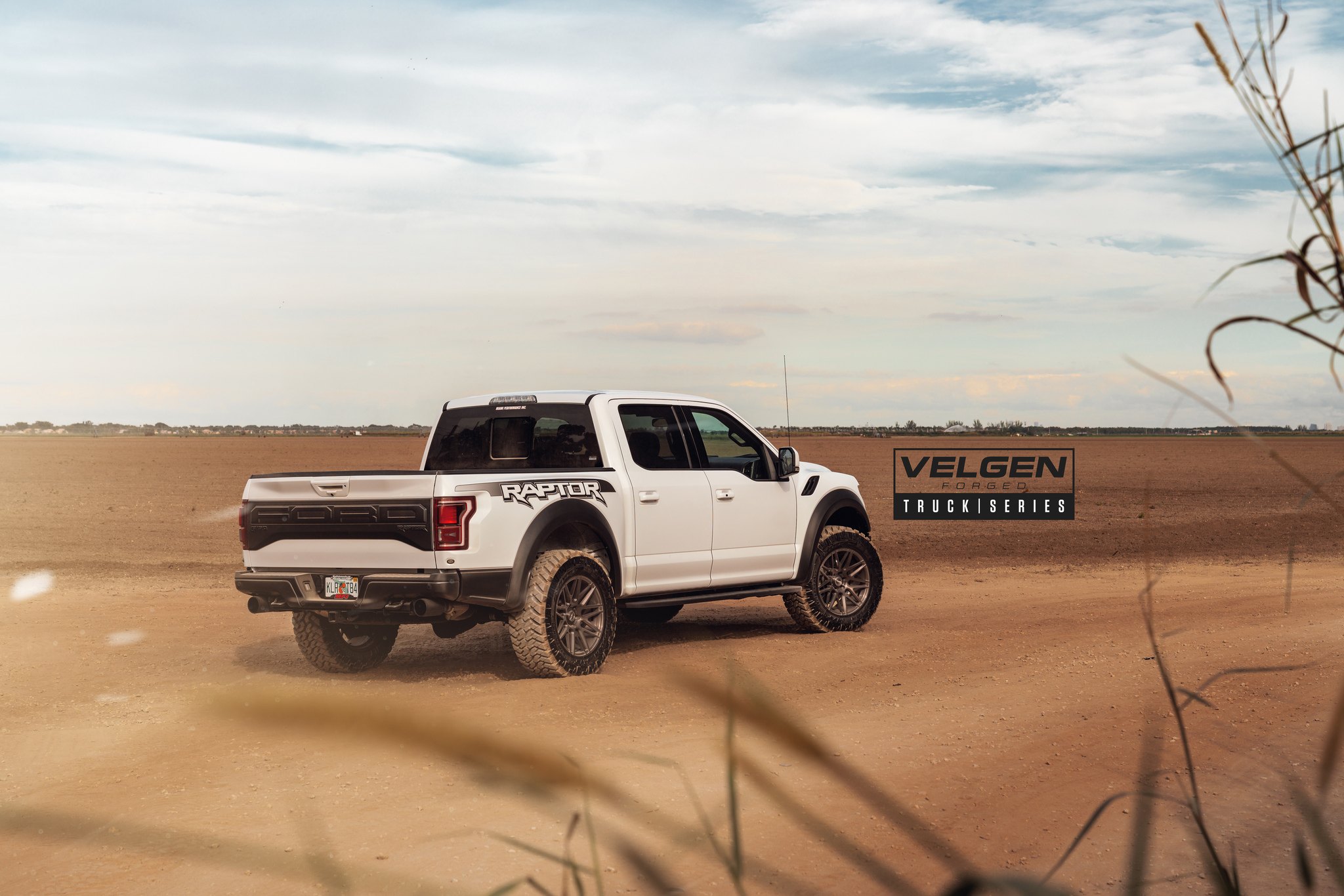 White Ford F-150 with Aftermarket Rear Bumper - Photo by Velgen Wheels