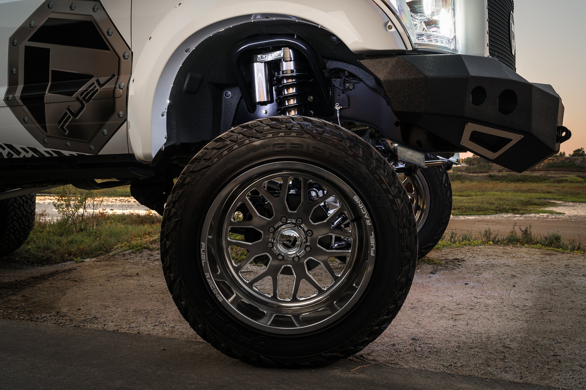 Fuel Off-road Racing Wheels on F250 - Photo by Fuel Off-Road