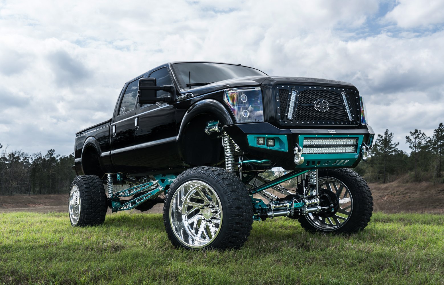 Lifted Ford F250 With Chrome Wheels - Photo by Dale Martin