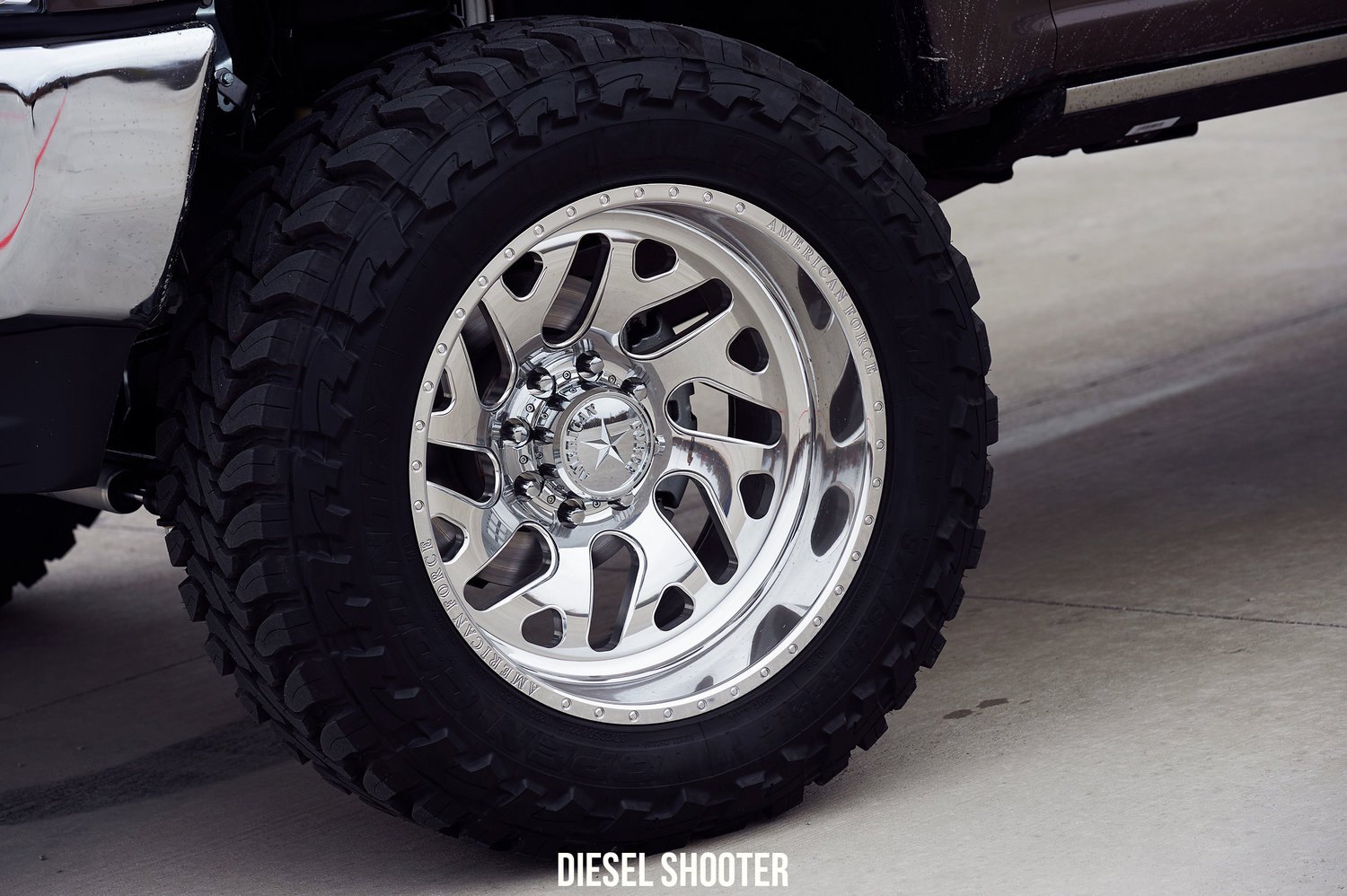 Forged American Force Wheels on Brown Ford F-250  - Photo by Diesel Shooter