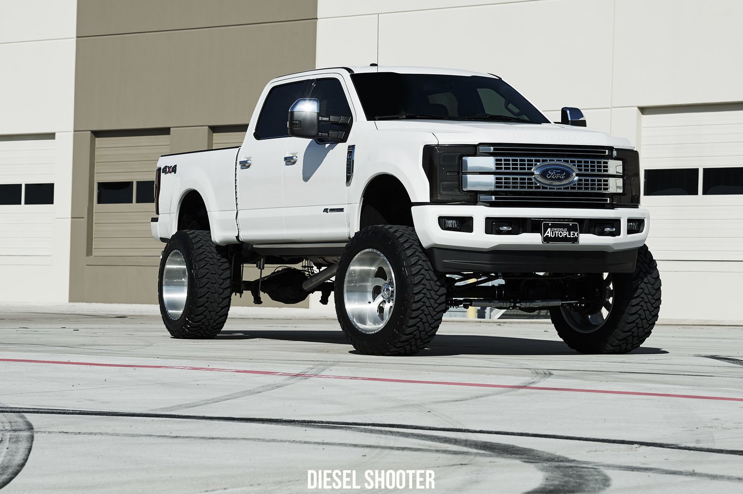 Ford F-250 Platinum with Custom Tinted Headlights - Photo by Diesel Shooter
