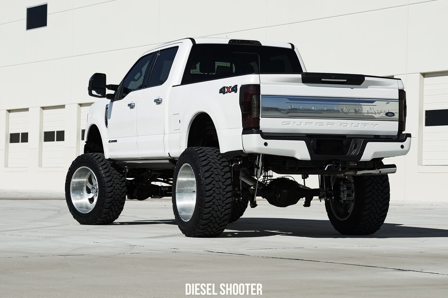 Lifted Ford Super Duty on Machined American Force Spade Wheels - Photo by Diesel Shooter