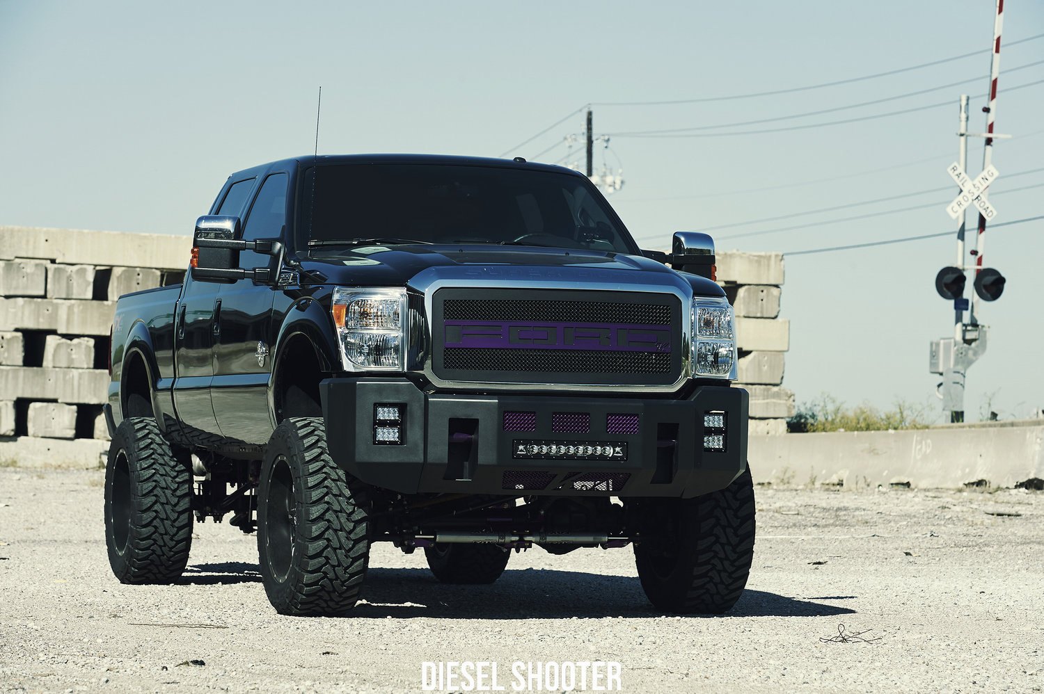 Front Bumper with Rigid Lighting on Ford F-250 - Photo by Diesel Shooter