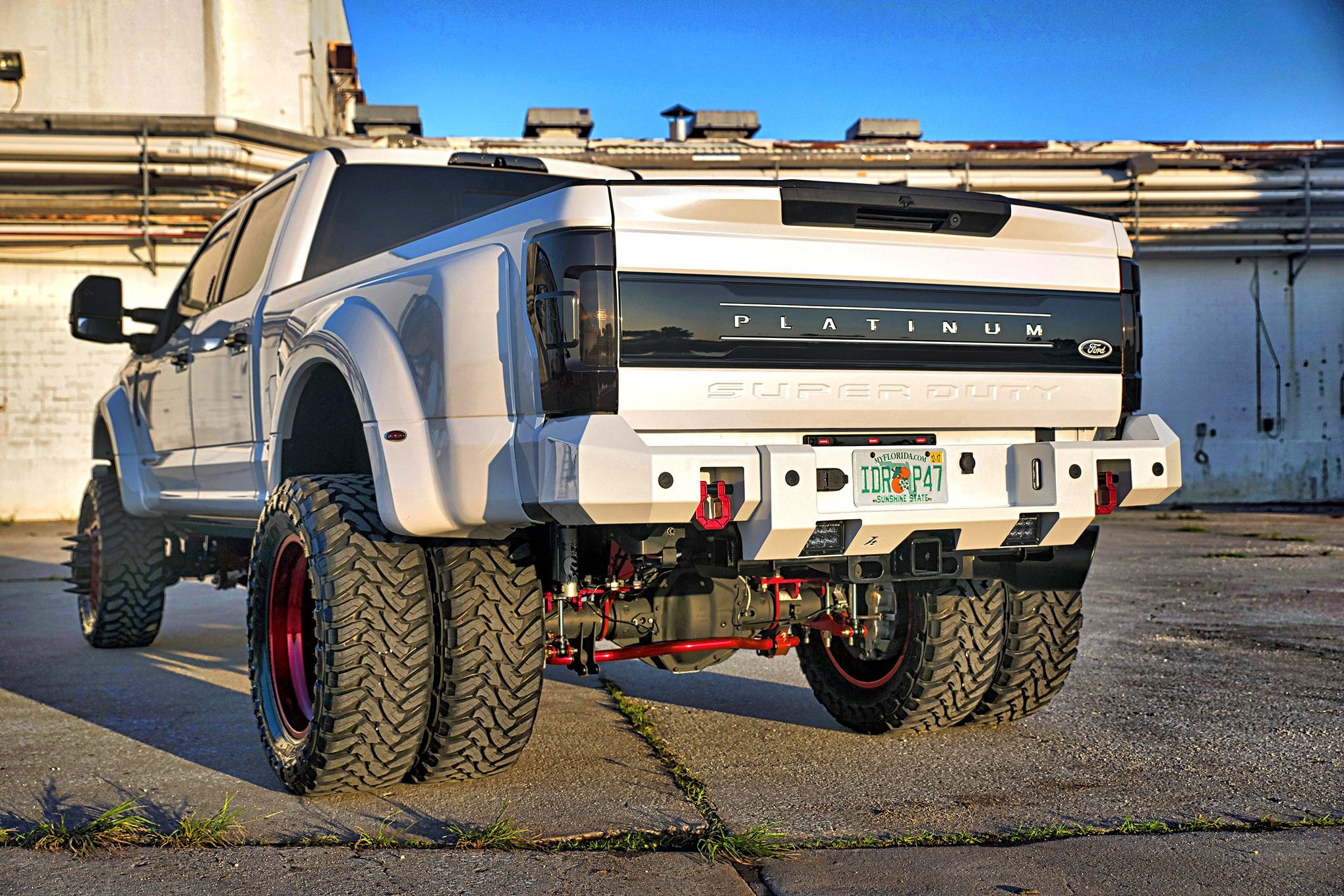 White Ford F-450 with Off-Road Rear Bumper - Photo by Eddie Maloney