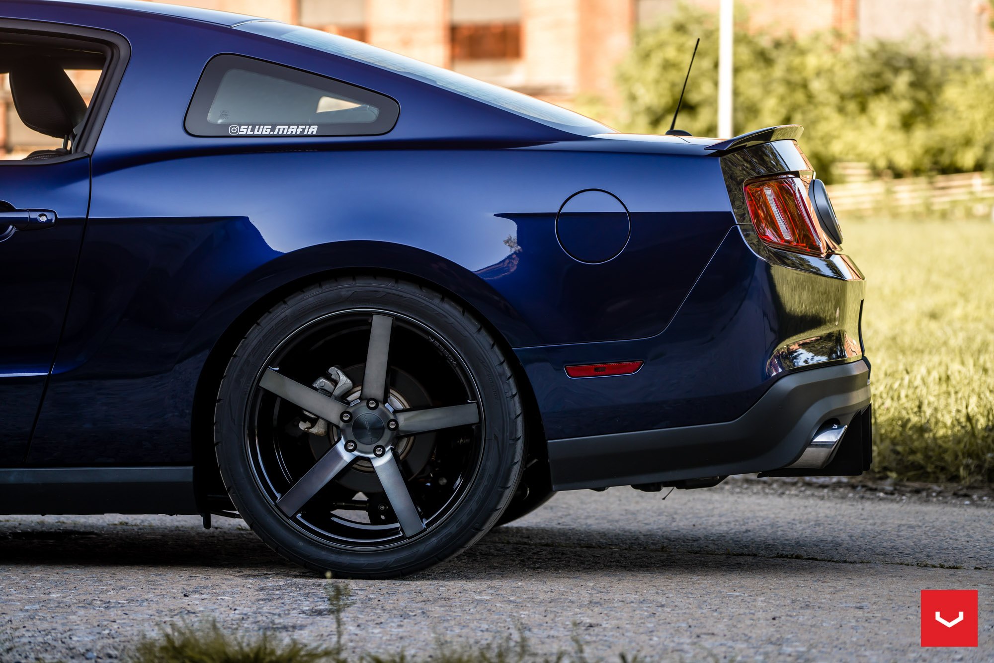 Blue Ford Mustang GT with CV Series Vossen Wheels  - Photo by Vossen