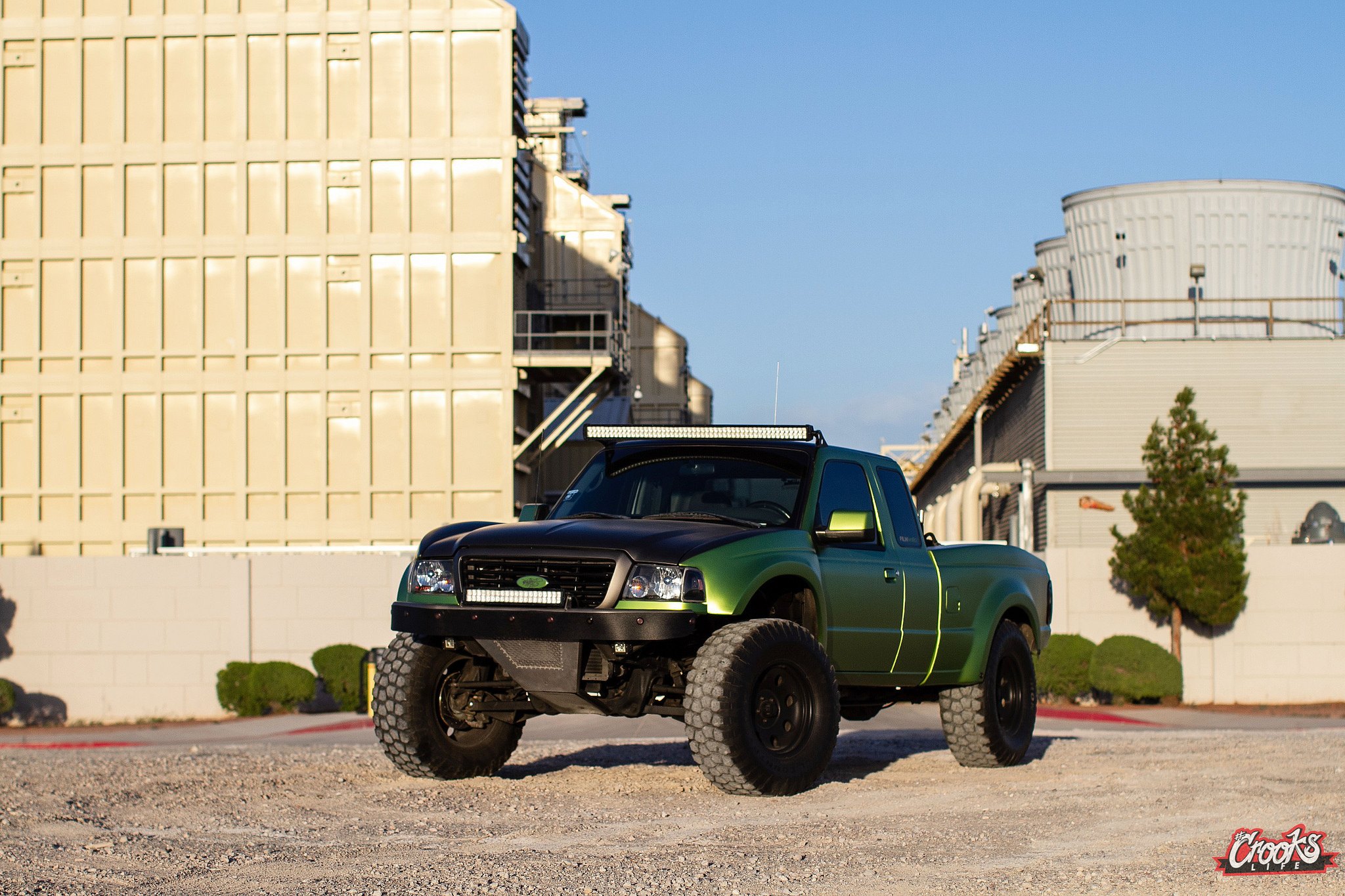 Metallic Green Ford Ranger with Aftermarket Front Bumper - Photo by Jimmy Crook