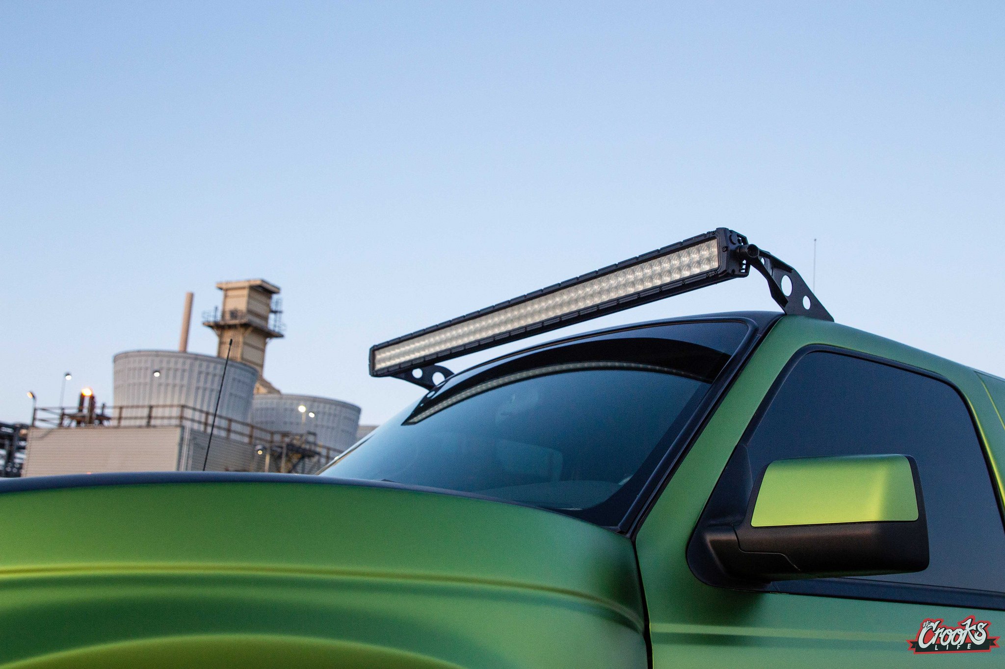 Metallic Green Ford Ranger with Custom Side Mirrors - Photo by Jimmy Crook