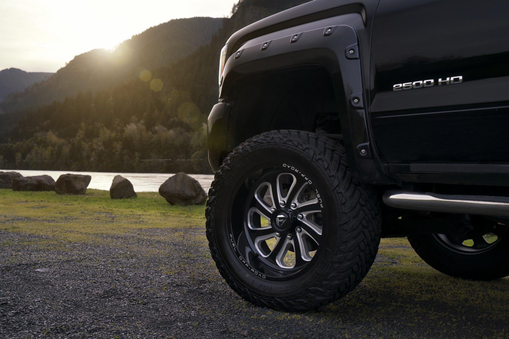 Fuel Flow Off-road Wheels - Black With Milled Accents - Photo by Fuel Off-Road
