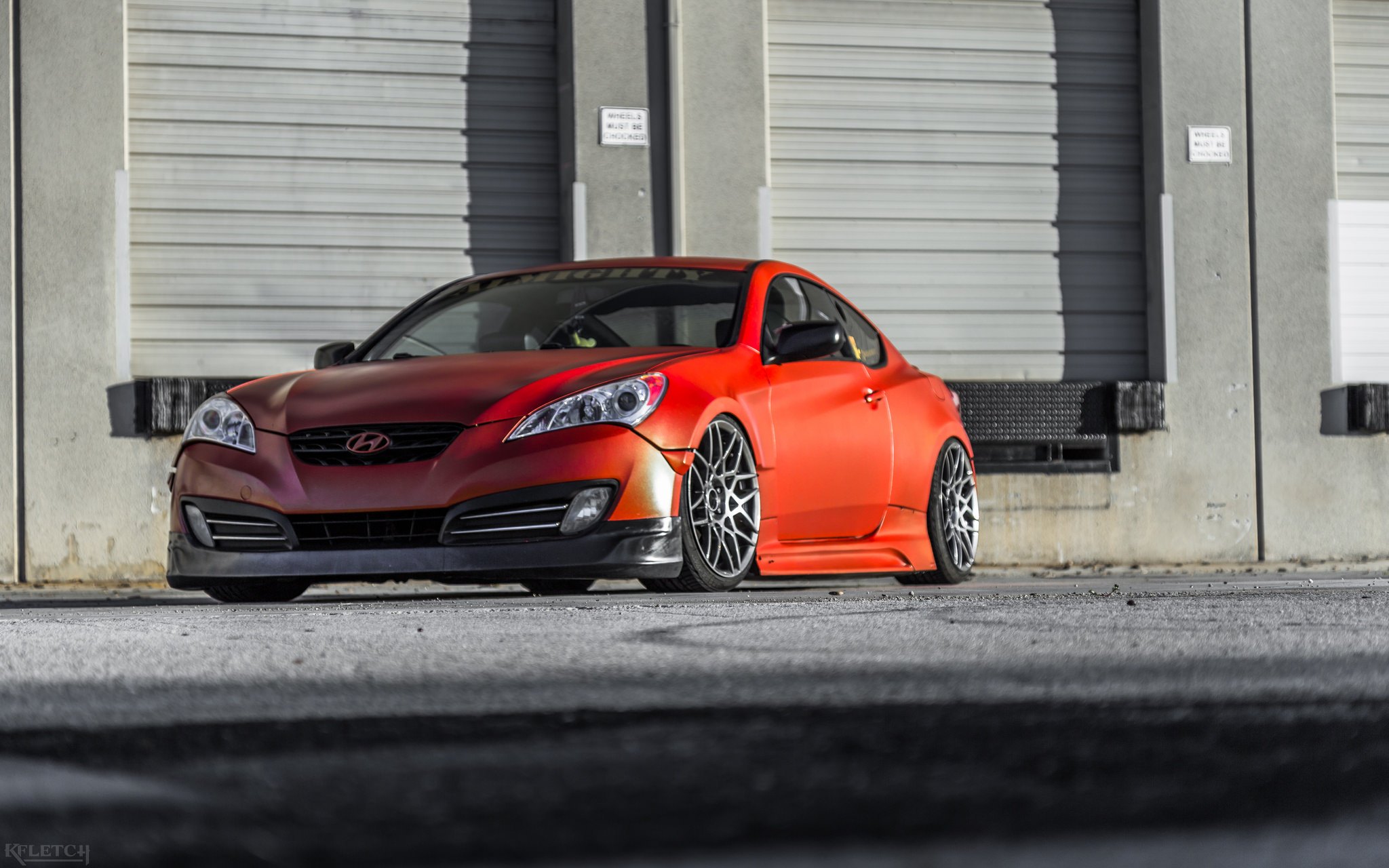 Chrystal Clear Headlights on Red Hyundai Genesis Coupe - Photo by kyle Fletcher