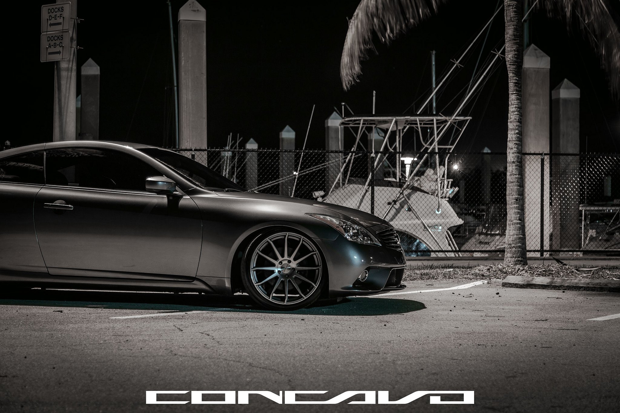 Custom Black Infiniti G37 with Concavo Rims - Photo by Concavo Wheels