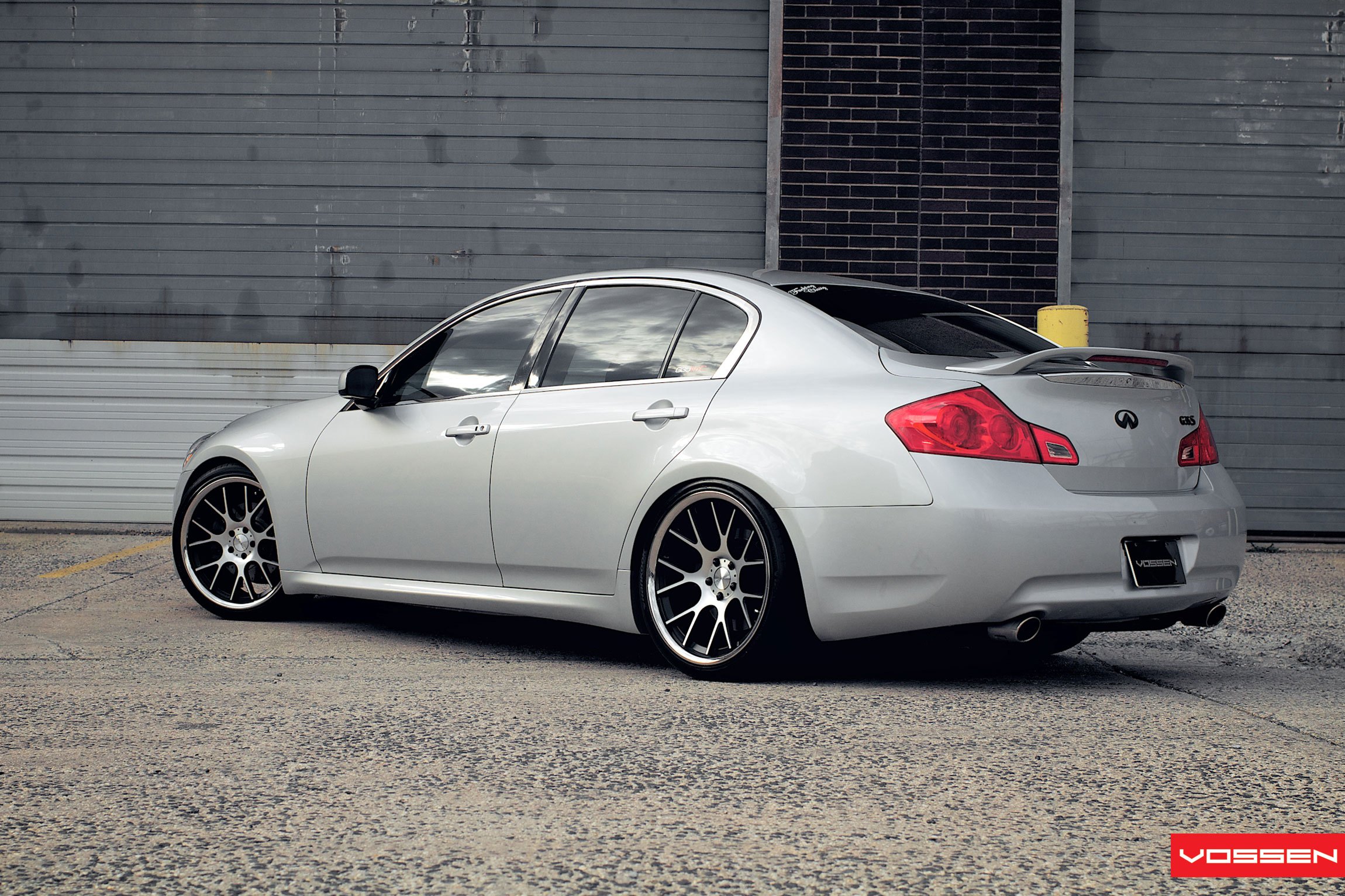 Platinum Metallic Infiniti G37 S with LED Taillights - Photo by Vossen