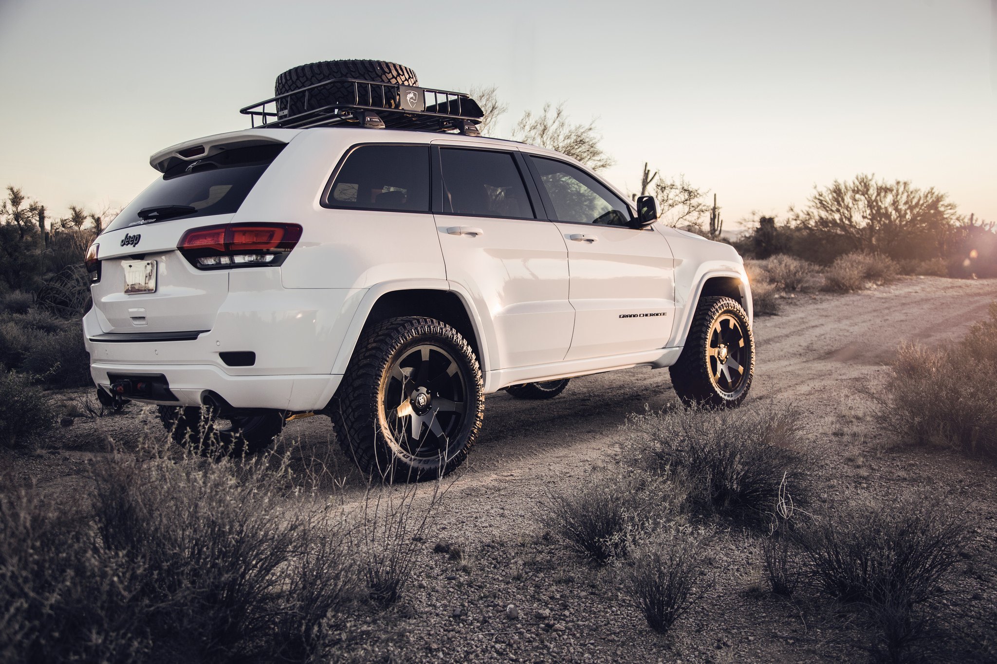 Lifted Jeep Grand Cherokee on Off-road Tires - Photo by Black Rhino
