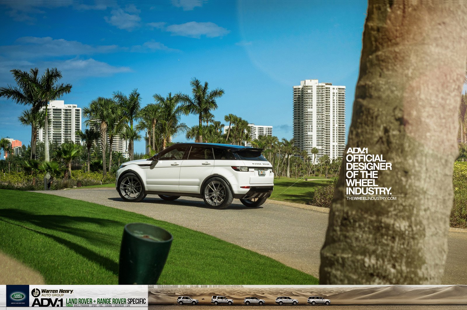 White Range Rover Evoque Custom Rear Diffuser - Photo by ADV.1