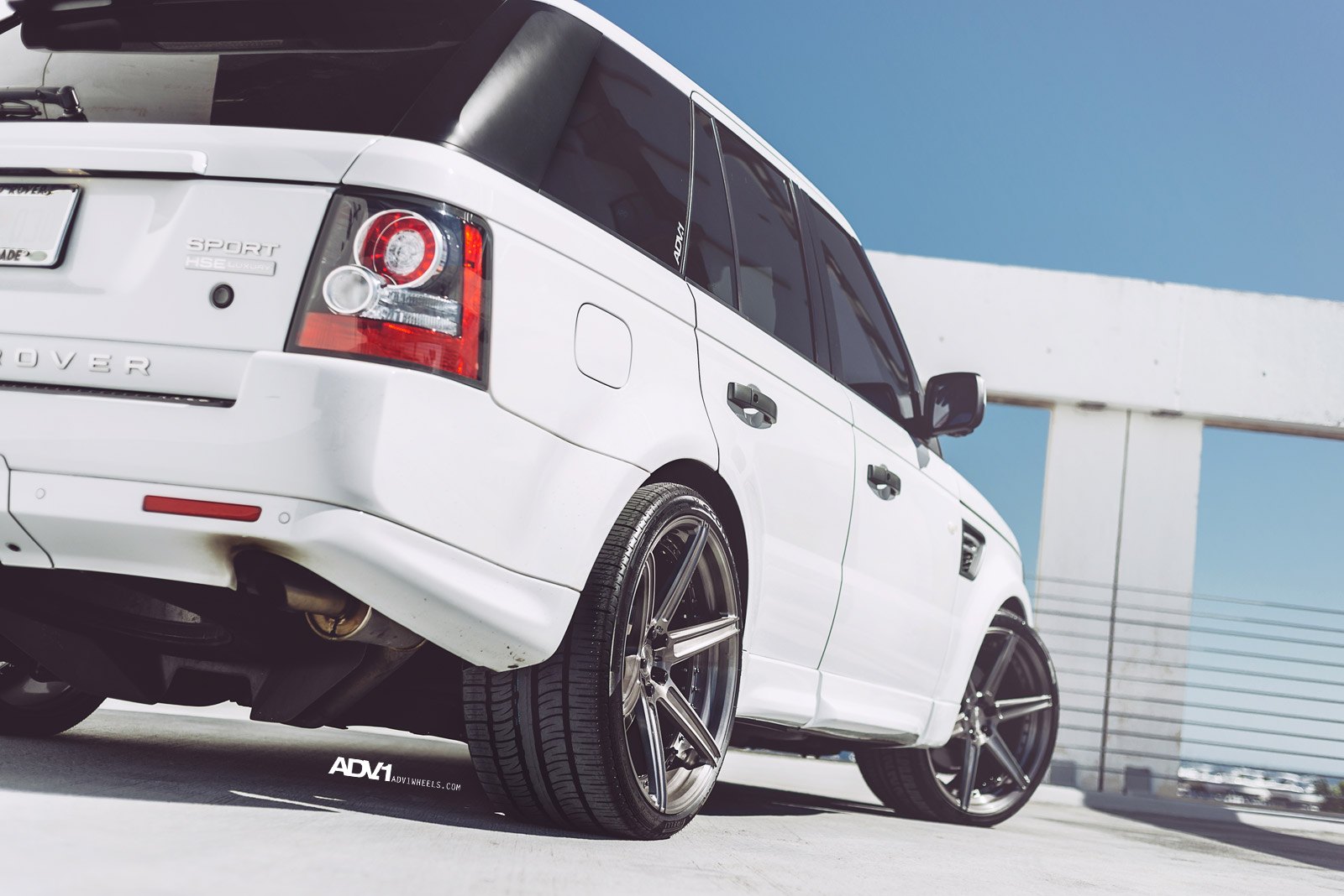 Aftermarket LED Taillights on White Range Rover Sport - Photo by ADV.1