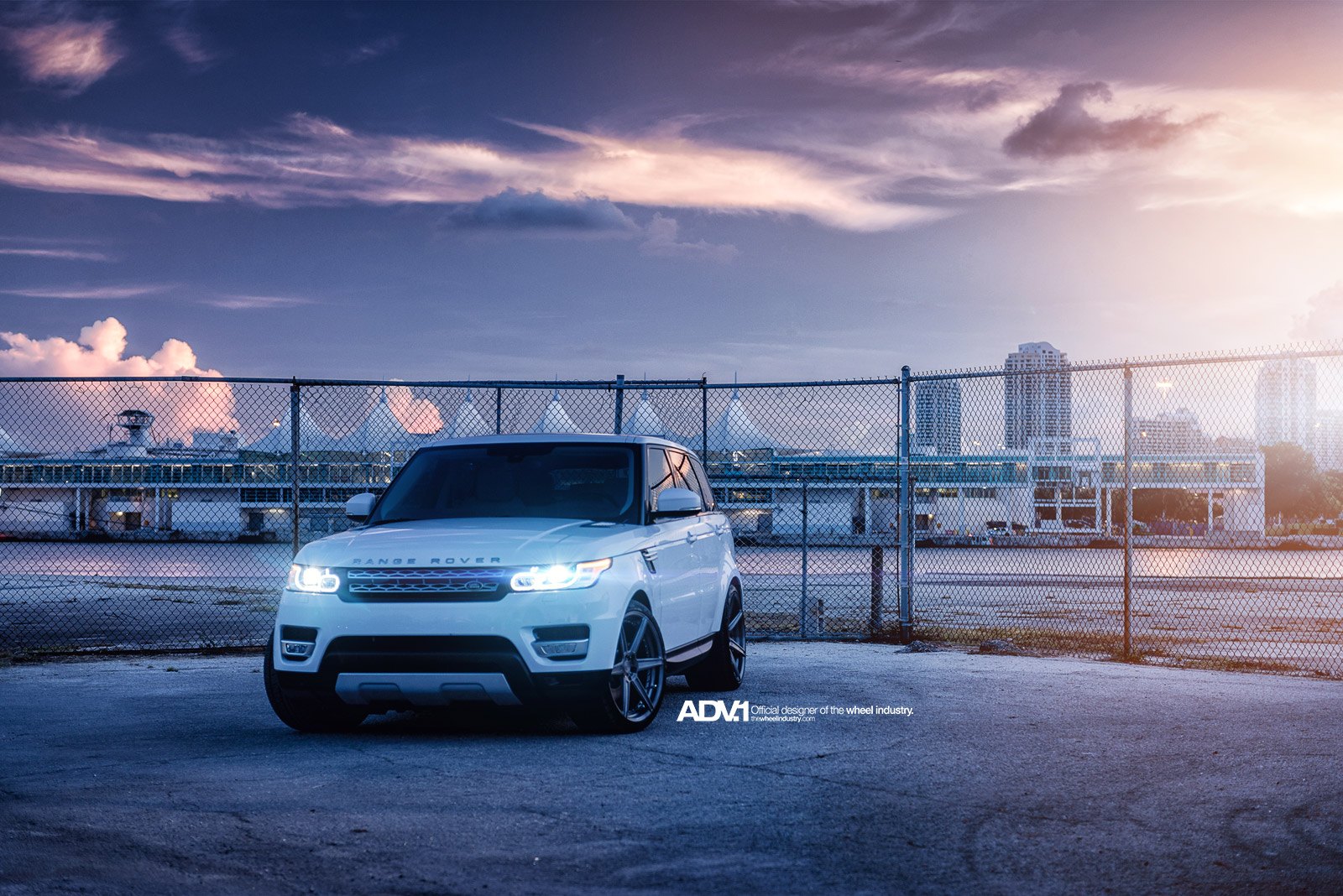 White Range Rover Sport with Halo Headlights - Photo by ADV.1