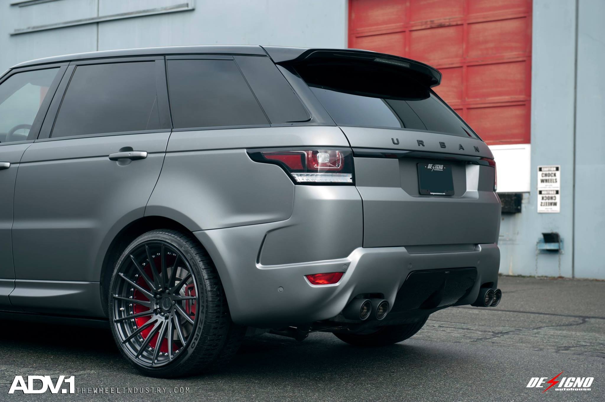 Red Smoke Taillights on Matte Gray Range Rover Sport - Photo by ADV.1
