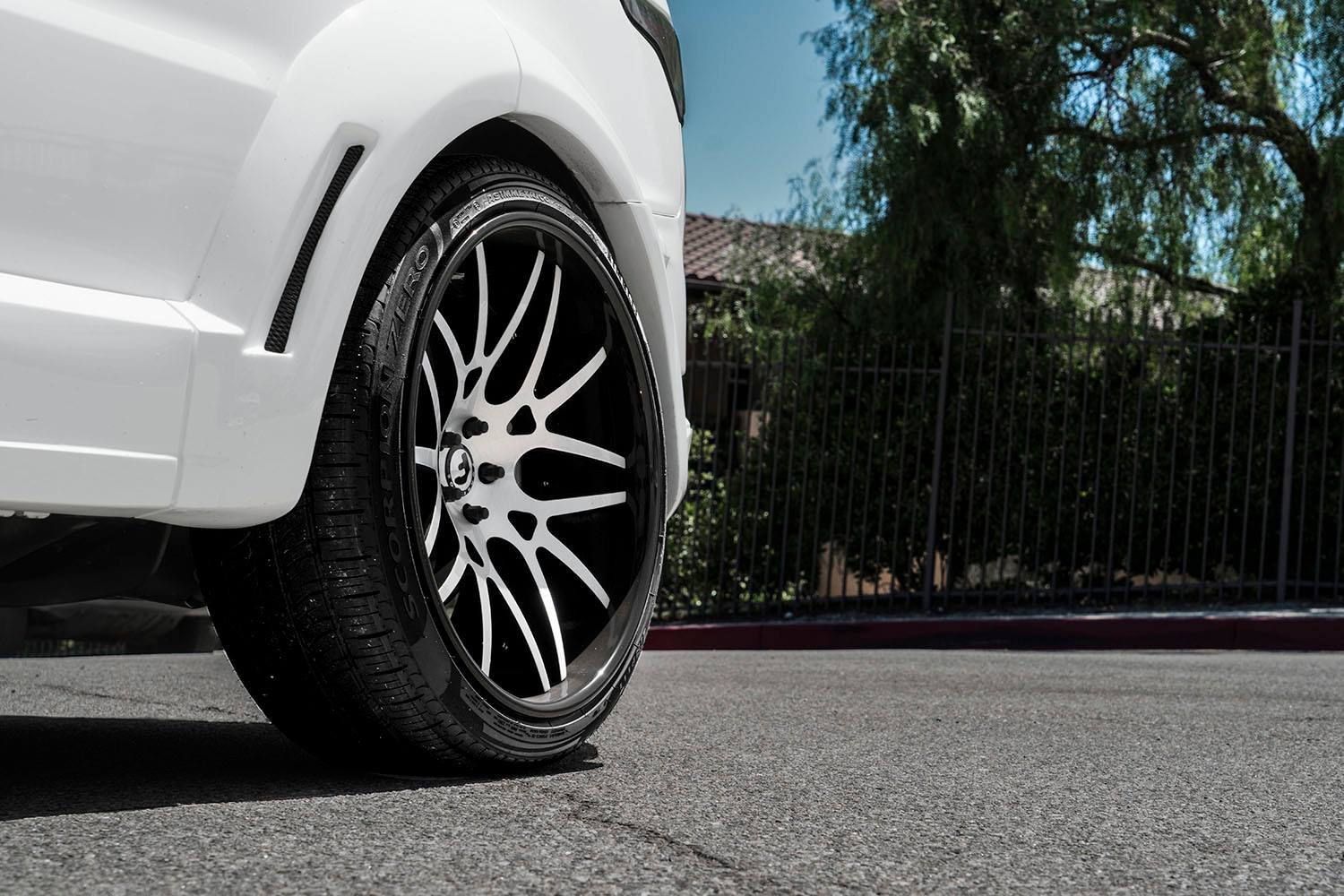 Pirelli Tires on Custom White Range Rover Sport - Photo by Forgiato