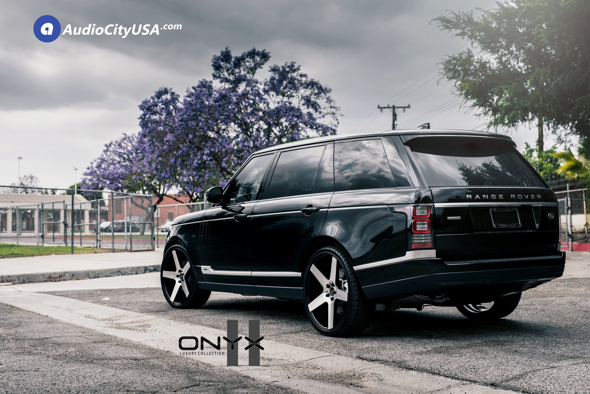 Custom Black Range Rover with Red LED Taillights - Photo by Rennen International