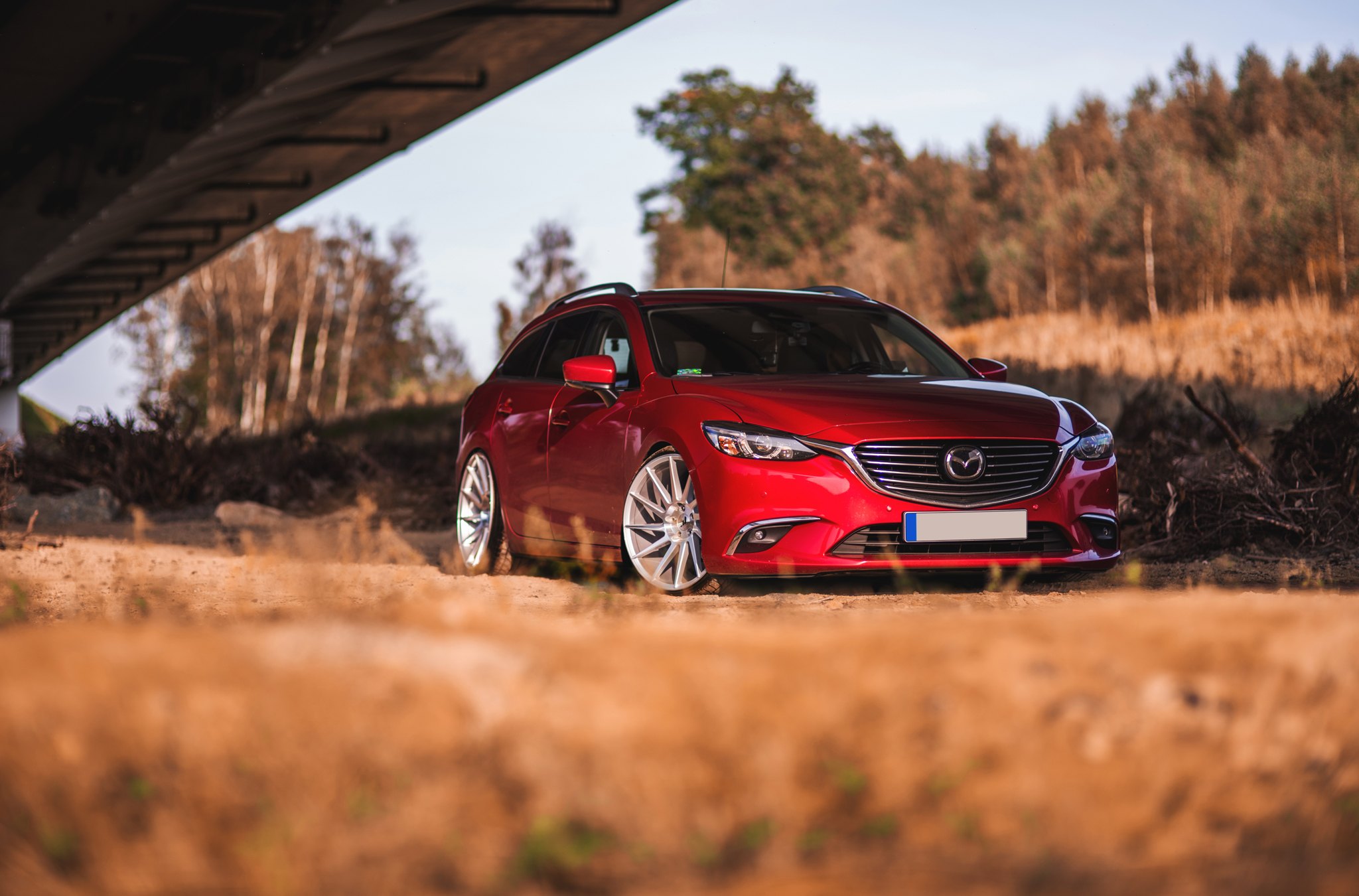 Chrome Billet Grille on Red Mazda 6 - Photo by JR Wheels