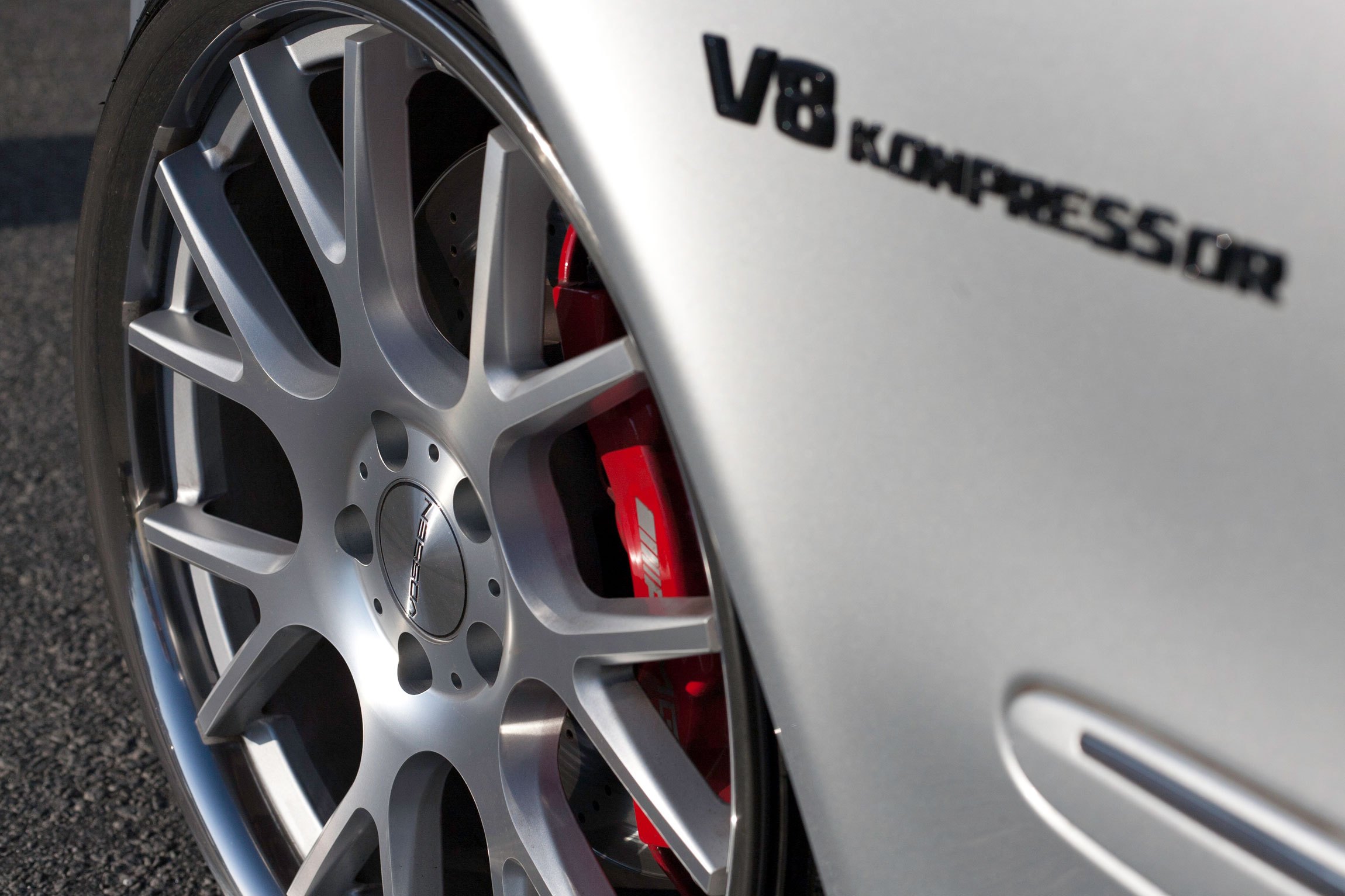 Custom Chrome Wheels on Black Mercedes E Class - Photo by MEC Design