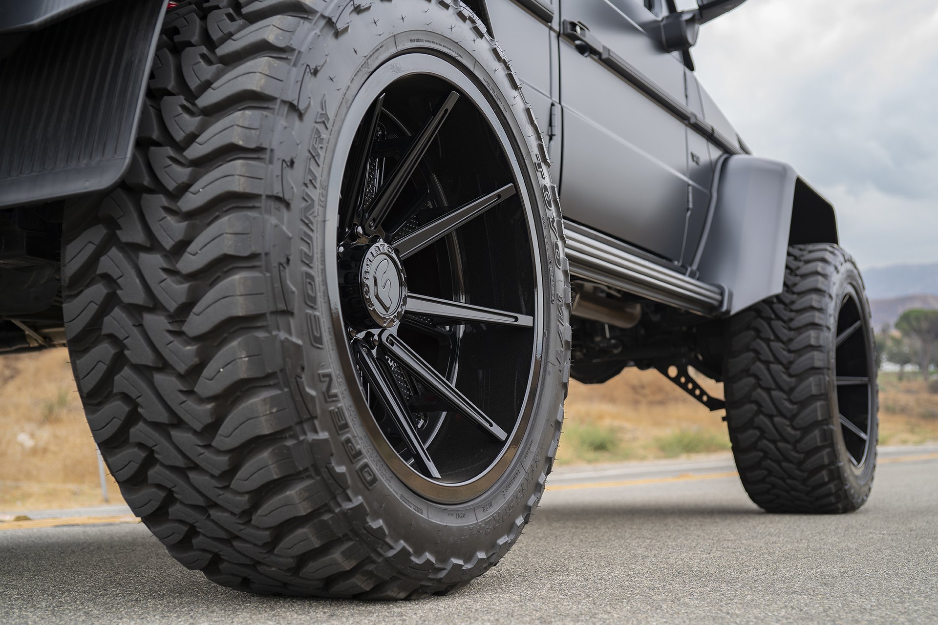 Black Mercedes G Class on Toyo Open Country Tires - Photo by Forgiato