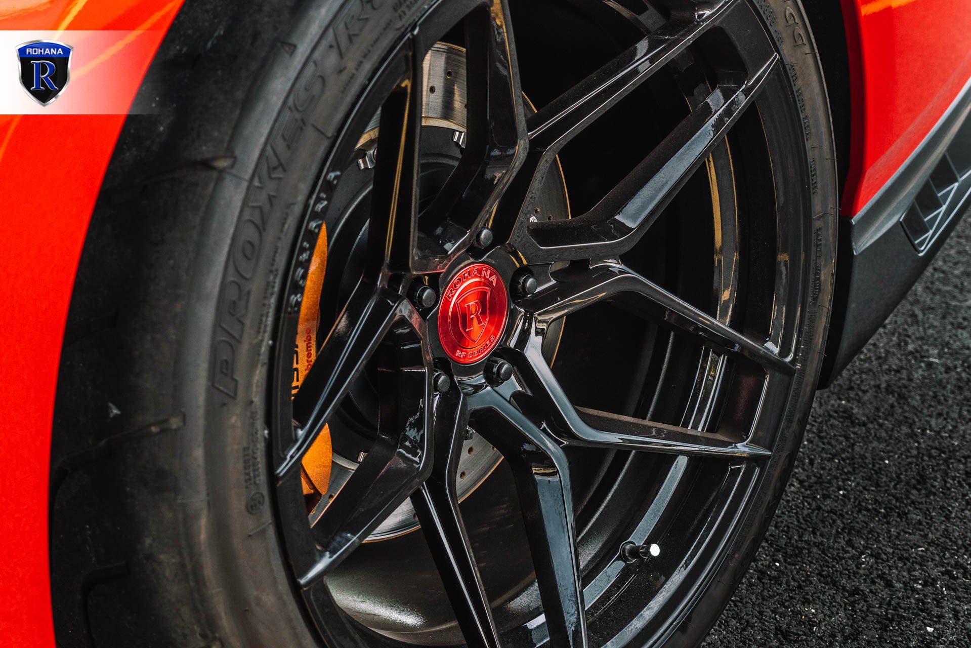 Rohana RF Series Wheels on Red Nissan GT-R - Photo by Rohana Wheels