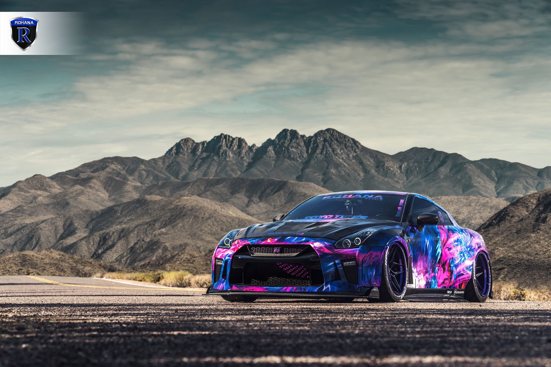 Custom Painted Nissan GT-R Front Bumper - Photo by Rohana Wheels