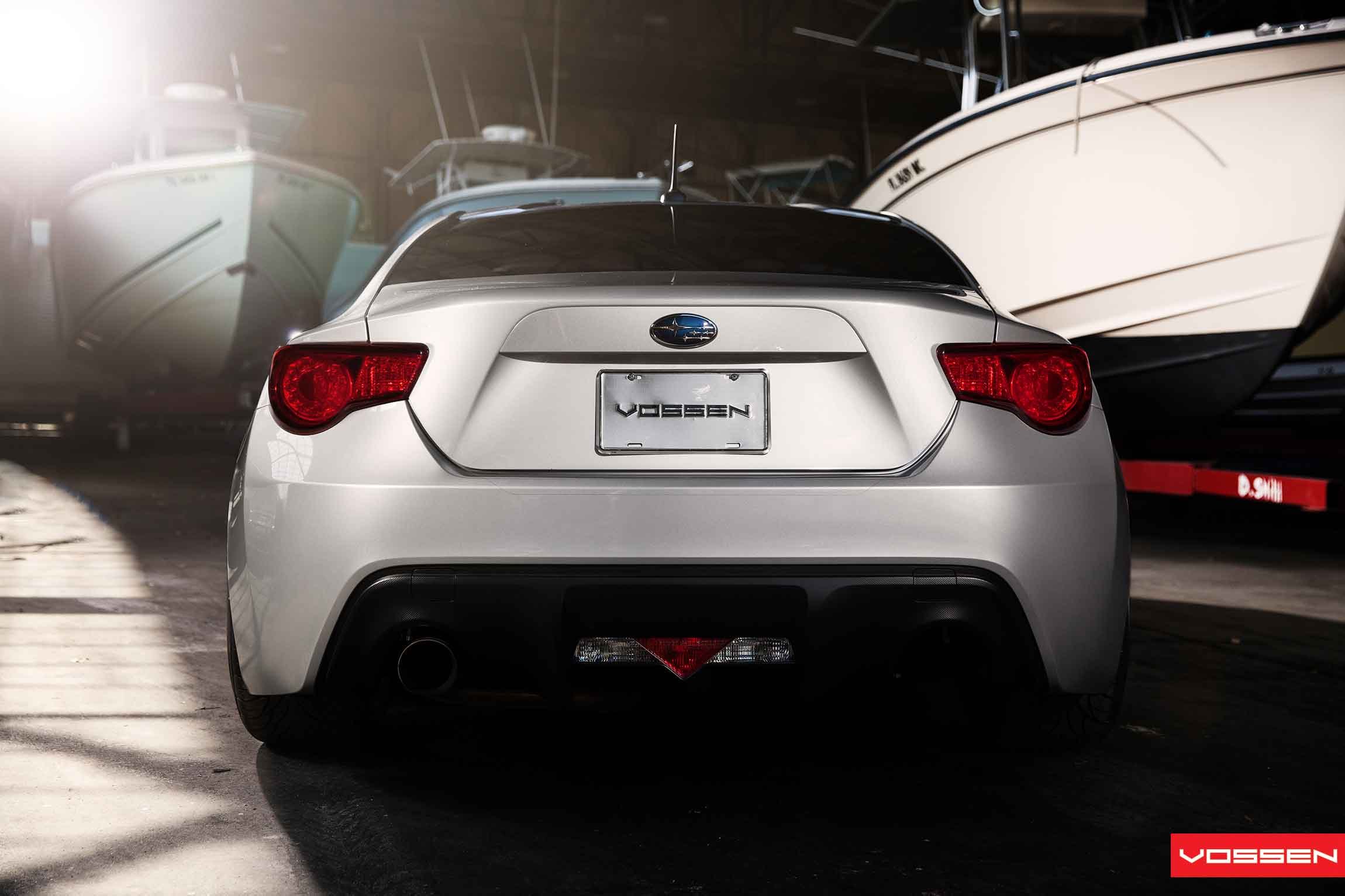 Silver Subaru BRZ Red LED Taillights - Photo by Vossen