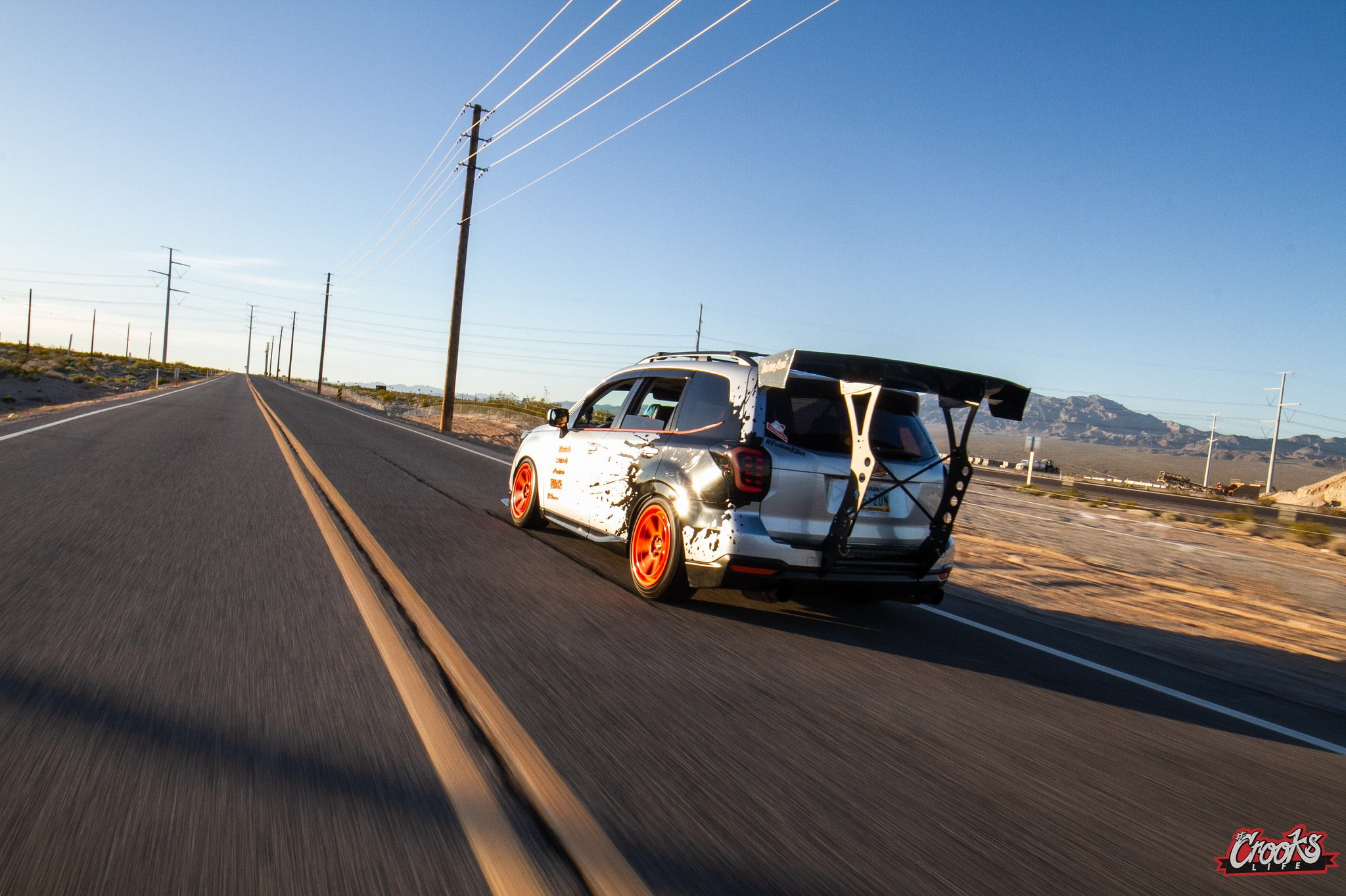 Custom Painted Subaru Forester with Red LED Taillights - Photo by Jimmy Crook