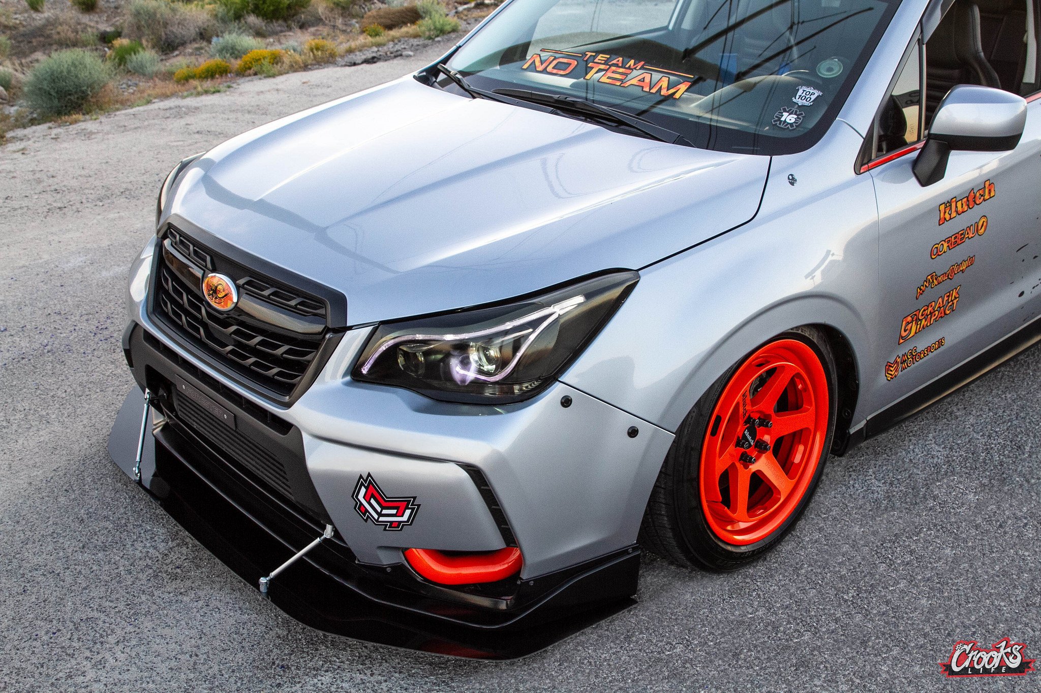 Custom Painted Subaru Forester with Klutch Wheels - Photo by Jimmy Crook