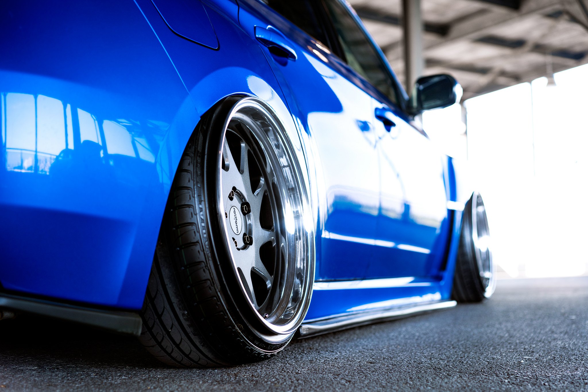 Rotiform Rims and Stretched Tires - Photo by Rotiform