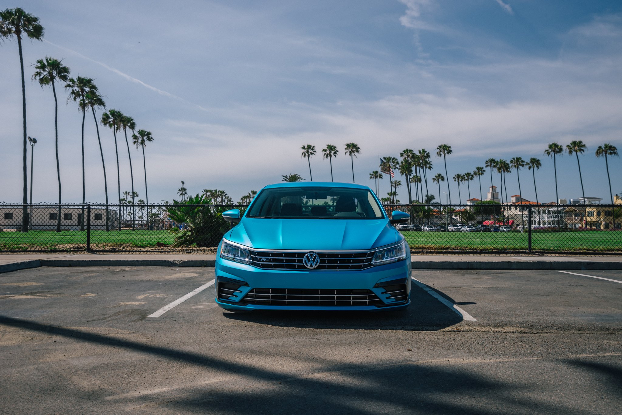 Custom Blue VW Passat R Front Bumper - Photo by Boden Autohaus