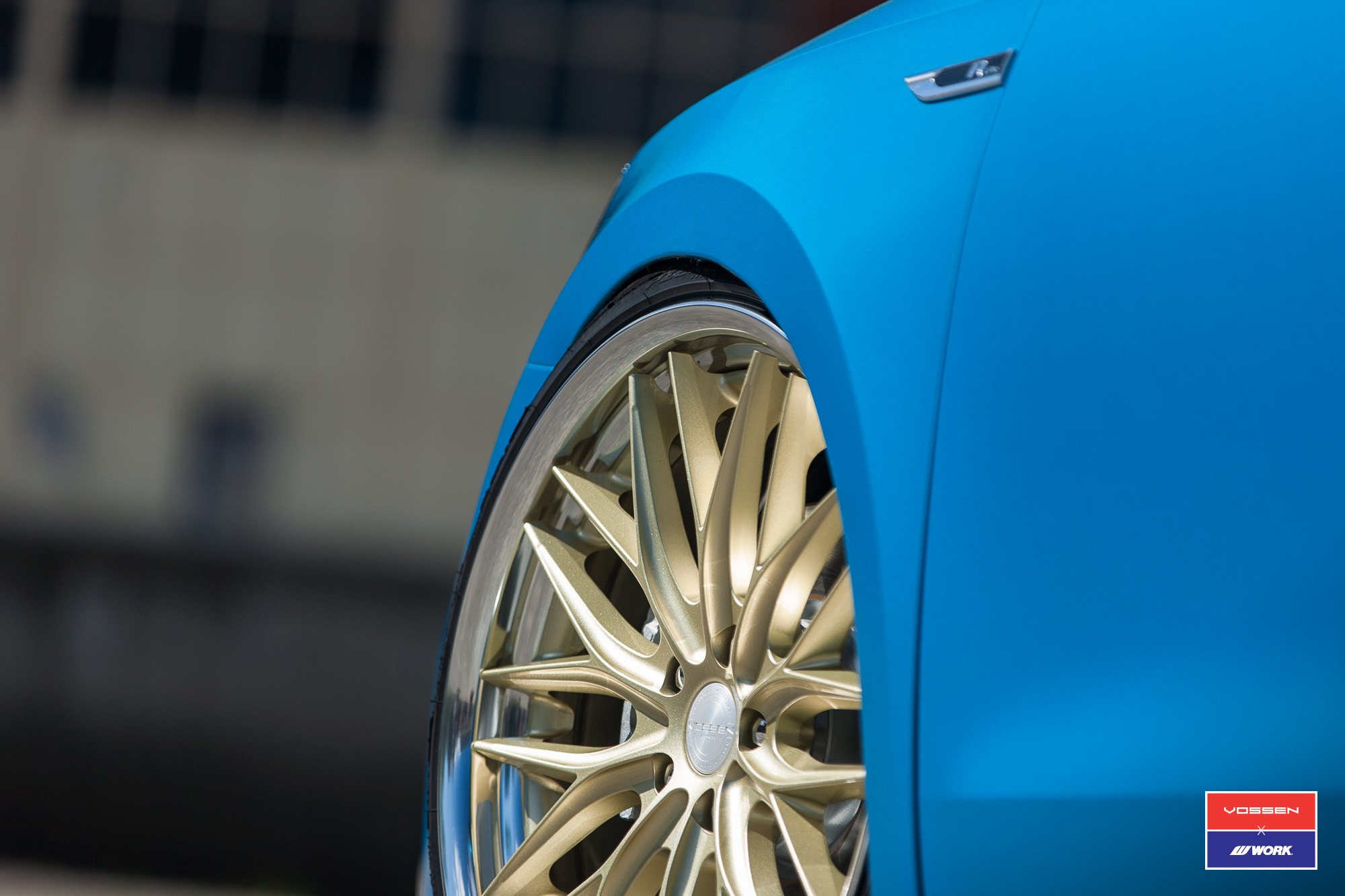 Gold Vossen Rims With Polished Lips - Photo by Vossen